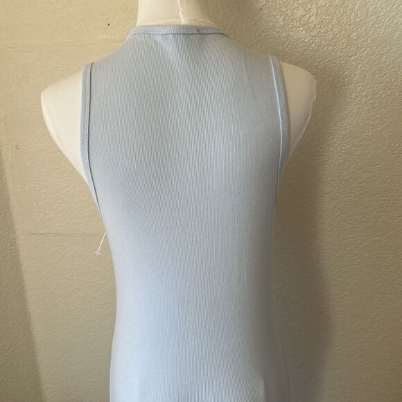 JAMES PERSE Ribbed Tank Bodycon Dress, Size 2 (medium) light Blue, NWOT Display - Picture 8 of 12